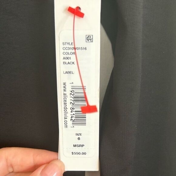 Alice + Olivia Kalena Scoop-Neck Long-Sleeve Cutout Maxi Dress - Picture 5 of 7